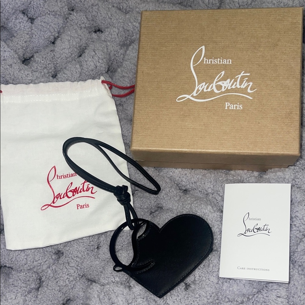 Christian Louboutin Black Heart Charm